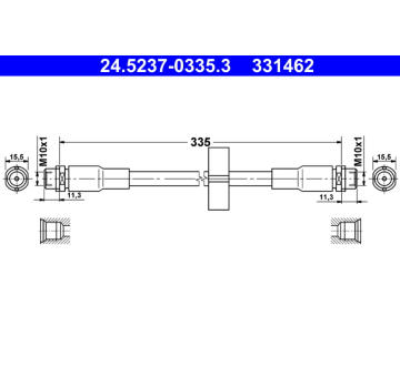 Brzdová hadice ATE 24.5237-0335.3