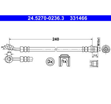 Brzdová hadice ATE 24.5270-0236.3