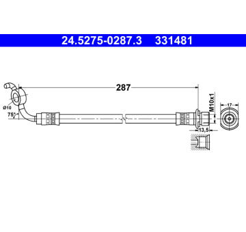 Brzdová hadice ATE 24.5275-0287.3