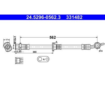 Brzdová hadice ATE 24.5296-0562.3