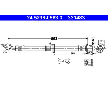 Brzdová hadice ATE 24.5296-0563.3
