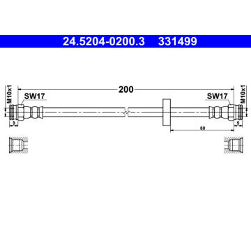 Brzdová hadice ATE 24.5204-0200.3