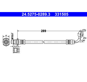 Brzdová hadice ATE 24.5275-0289.3