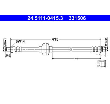 Brzdová hadice ATE 24.5111-0415.3
