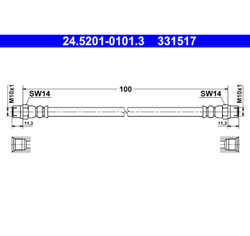 Brzdová hadice ATE 24.5201-0101.3