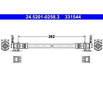 Brzdová hadice ATE 24.5201-0258.3