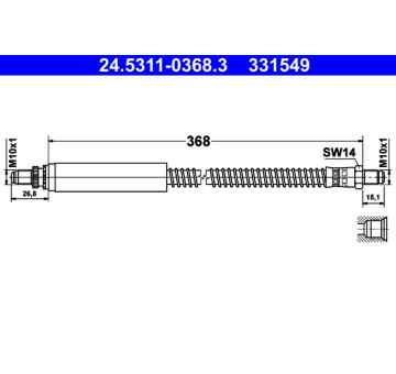 Brzdová hadice ATE 24.5311-0368.3