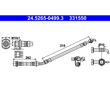 Brzdová hadice ATE 24.5265-0499.3