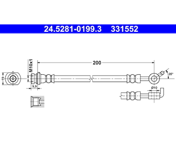 Brzdová hadice ATE 24.5281-0199.3