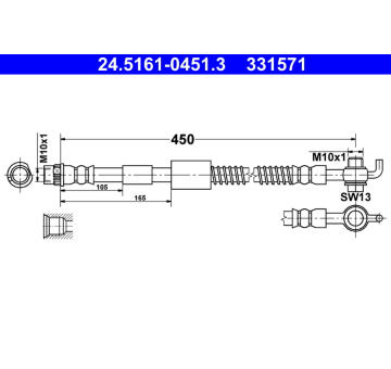 Brzdová hadice ATE 24.5161-0451.3