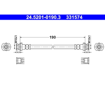 Brzdová hadice ATE 24.5201-0190.3