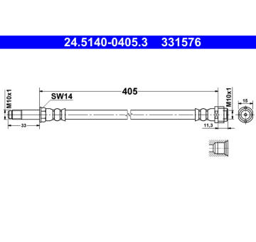 Brzdová hadice ATE 24.5140-0405.3