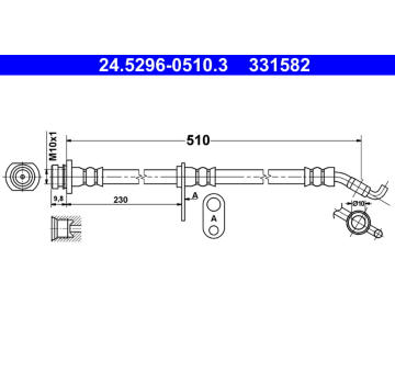 Brzdová hadice ATE 24.5296-0510.3