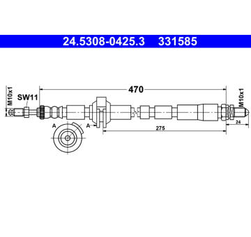 Brzdová hadice ATE 24.5308-0425.3