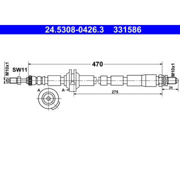 Brzdová hadice ATE 24.5308-0426.3