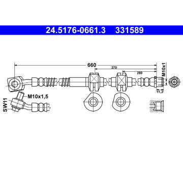 Brzdová hadice ATE 24.5176-0661.3