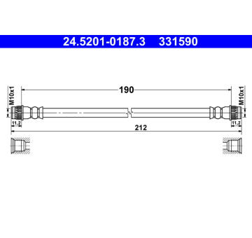 Brzdová hadice ATE 24.5201-0187.3