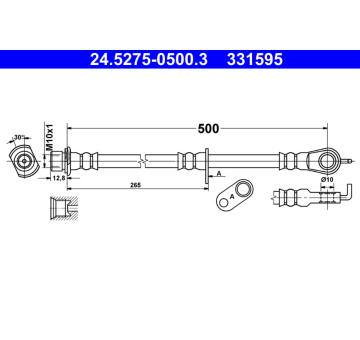 Brzdová hadice ATE 24.5275-0500.3