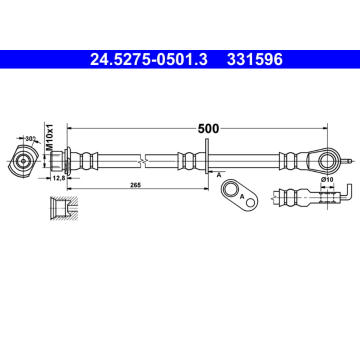 Brzdová hadice ATE 24.5275-0501.3