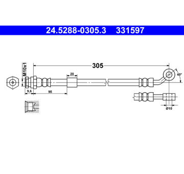 Brzdová hadice ATE 24.5288-0305.3