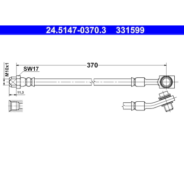 Brzdová hadice ATE 24.5147-0370.3