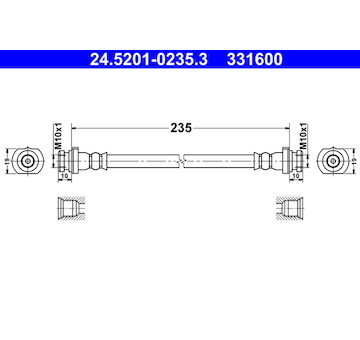 Brzdová hadice ATE 24.5201-0235.3
