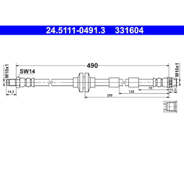 Brzdová hadice ATE 24.5111-0491.3