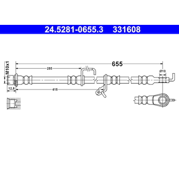 Brzdová hadice ATE 24.5281-0655.3