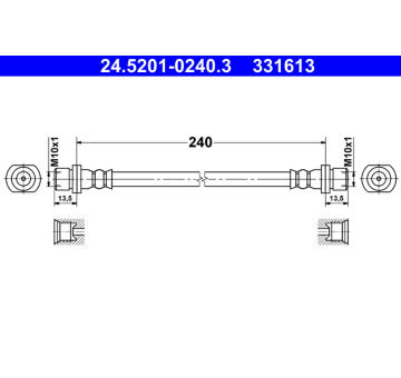 Brzdová hadice ATE 24.5201-0240.3
