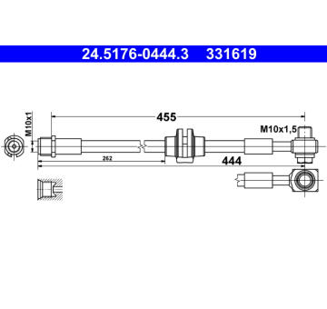 Brzdová hadice ATE 24.5176-0444.3