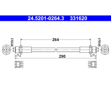 Brzdová hadice ATE 24.5201-0264.3