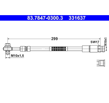 Brzdová hadice ATE 83.7847-0300.3