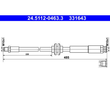 Brzdová hadice ATE 24.5112-0463.3