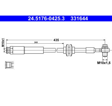 Brzdová hadice ATE 24.5176-0425.3