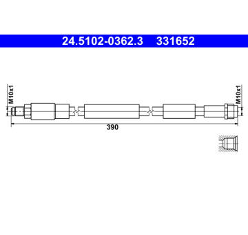 Brzdová hadice ATE 24.5102-0362.3