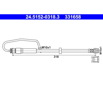 Brzdová hadice ATE 24.5152-0318.3