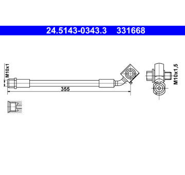 Brzdová hadice ATE 24.5143-0343.3