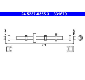 Brzdová hadice ATE 24.5237-0355.3