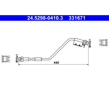 Brzdová hadice ATE 24.5298-0410.3