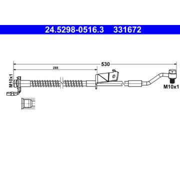 Brzdová hadice ATE 24.5298-0516.3