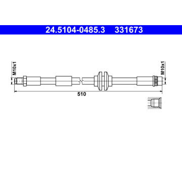 Brzdová hadice ATE 24.5104-0485.3