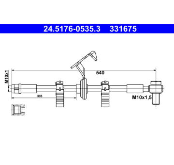 Brzdová hadice ATE 24.5176-0535.3