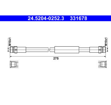 Brzdová hadice ATE 24.5204-0252.3