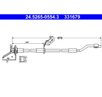 Brzdová hadice ATE 24.5265-0554.3