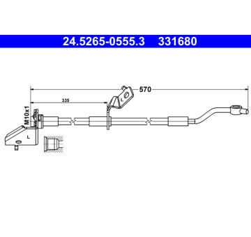 Brzdová hadice ATE 24.5265-0555.3