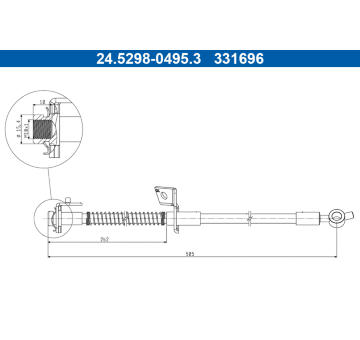 Brzdová hadice ATE 24.5298-0495.3