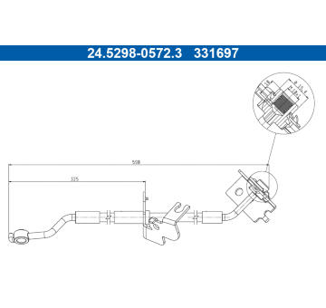 Brzdová hadice ATE 24.5298-0572.3