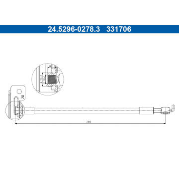 Brzdová hadice ATE 24.5296-0278.3