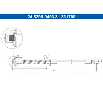 Brzdová hadica ATE 24.5298-0493.3