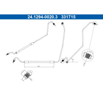 Brzdová hadica ATE 24.1294-0020.3